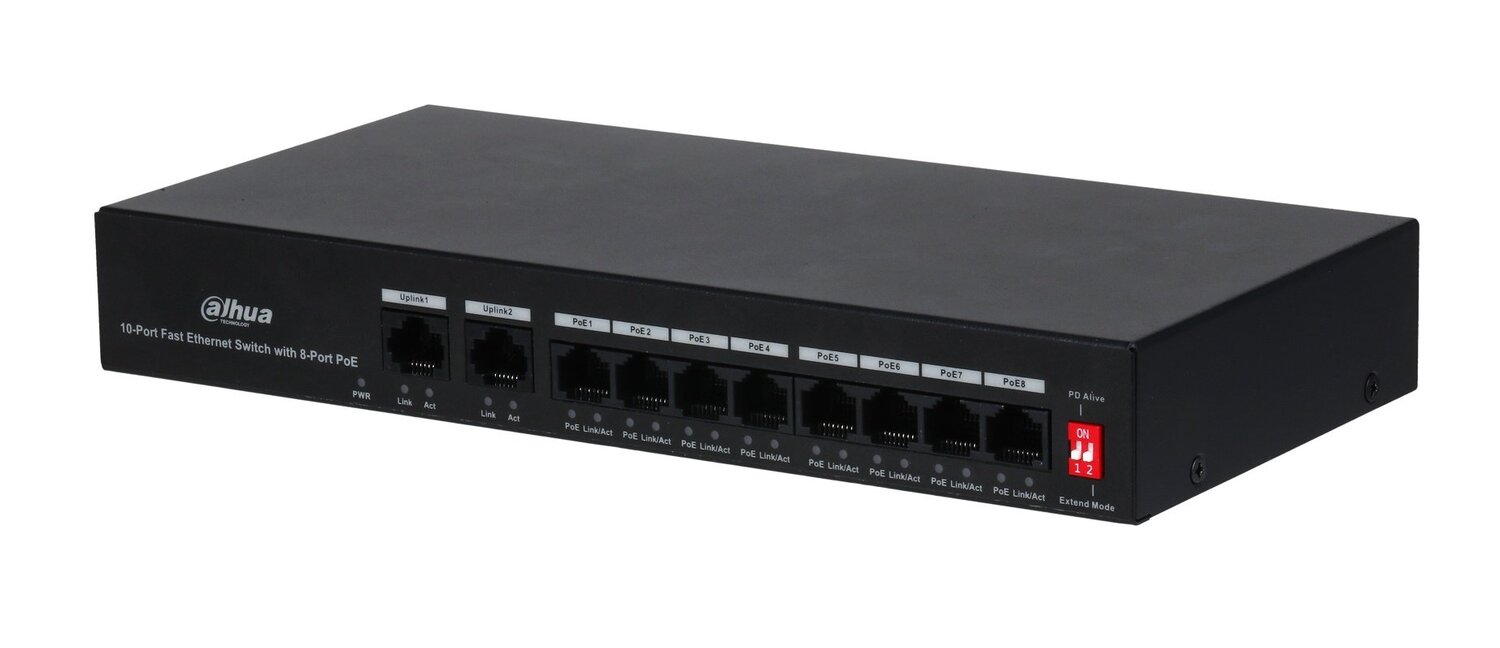 Сетевой PoE коммутатор DH-PFS3010-8ET-65 Сетевой PoE коммутатор DH-PFS3010-8ET-65